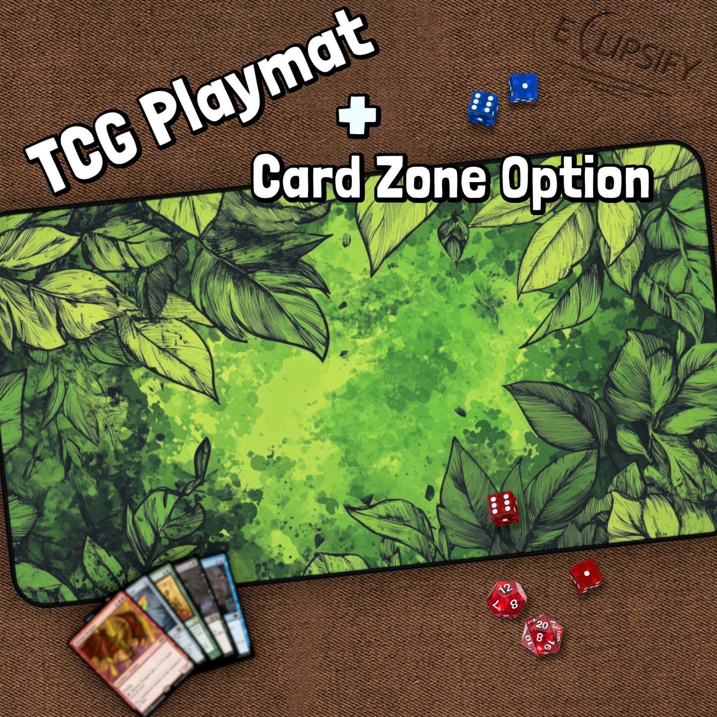 Green Foliage: TCG Playmat
