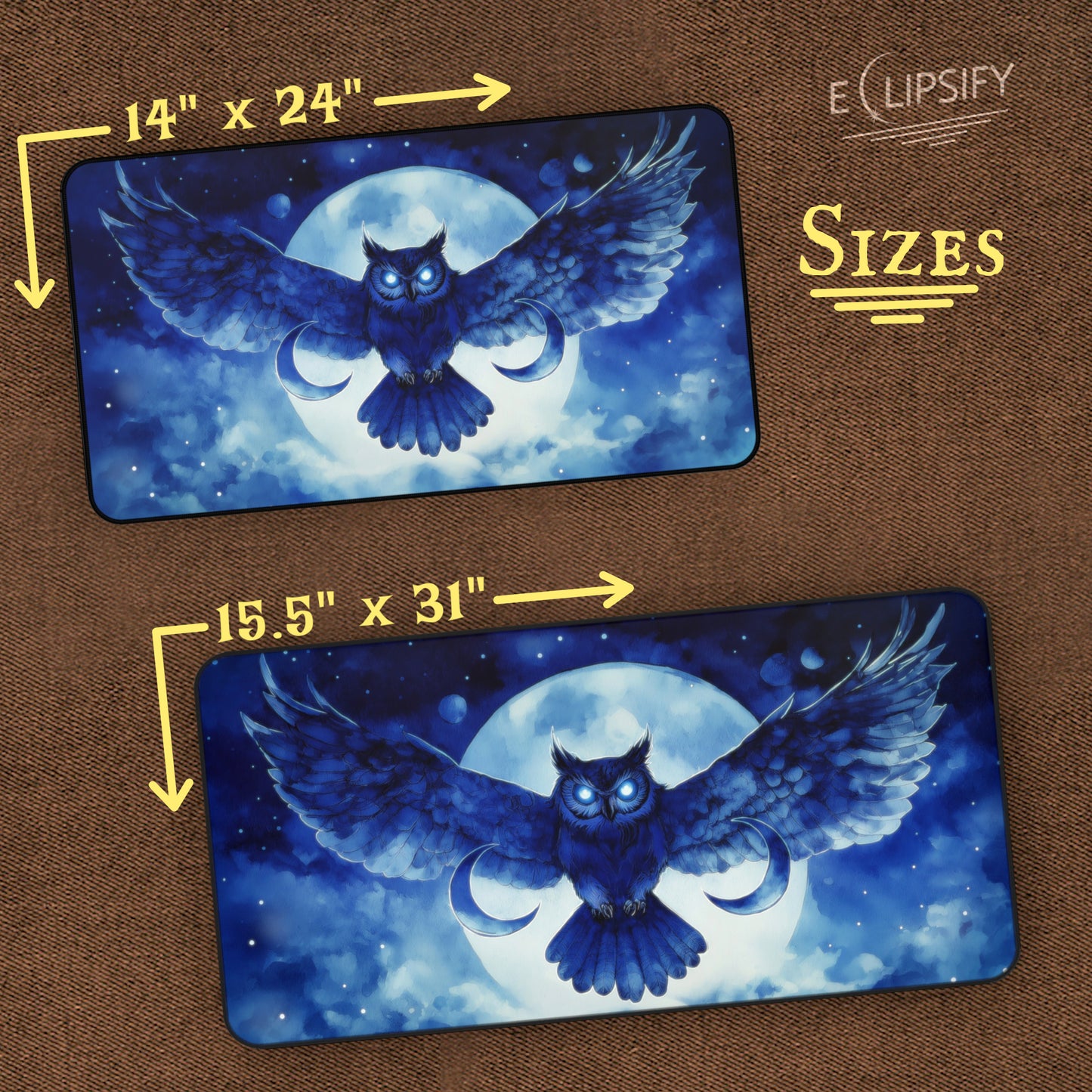 Owl of the Lunar Veil: TCG Playmat