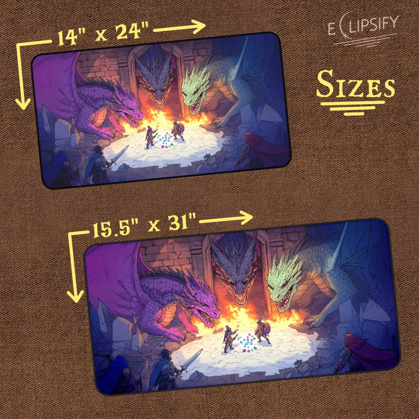 Dragonlord's Dungeon: Dragons In Dungeon TCG Playmat