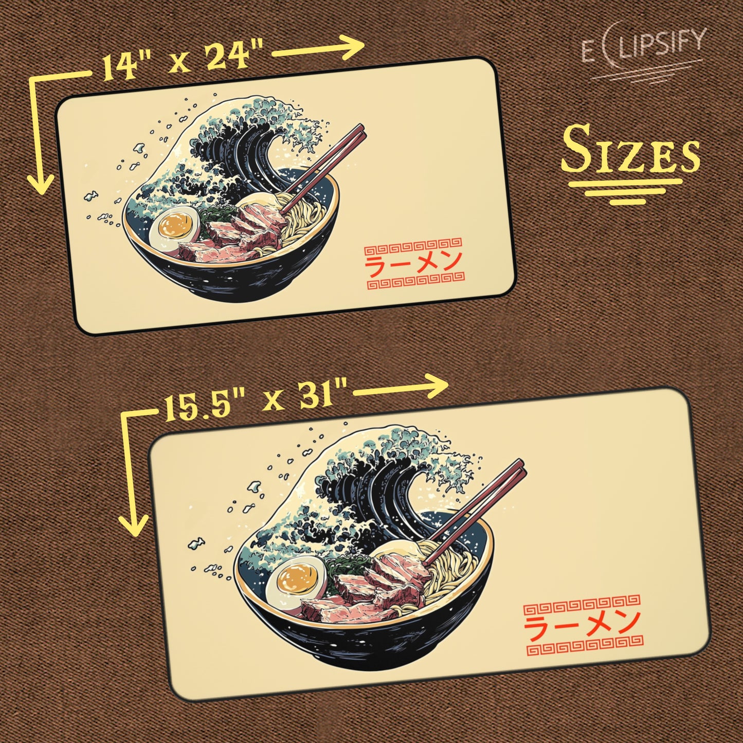 The Great Wave Off Ramen: Japanese Ramen TCG Playmat
