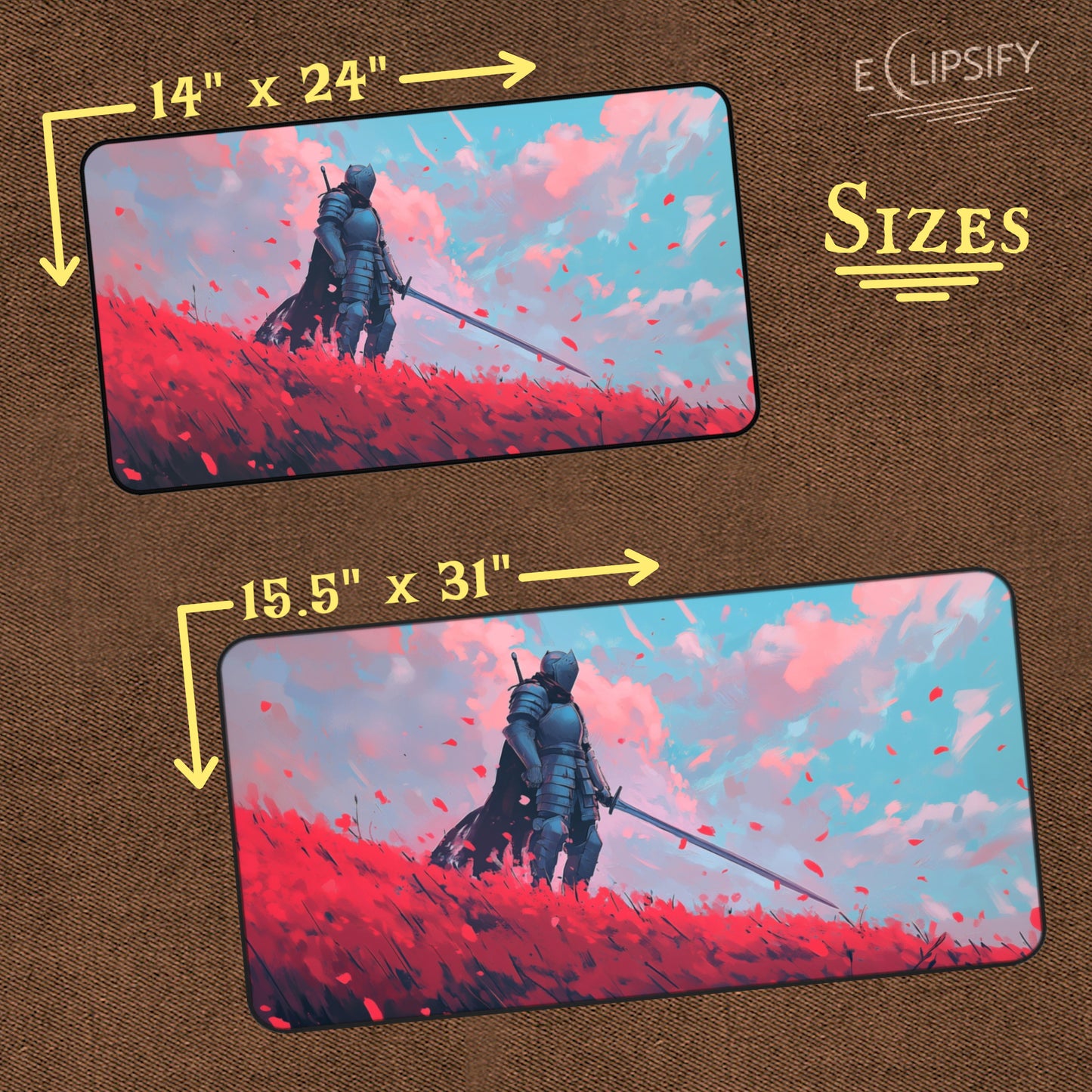 Steel And Petals: Knight TCG Playmat