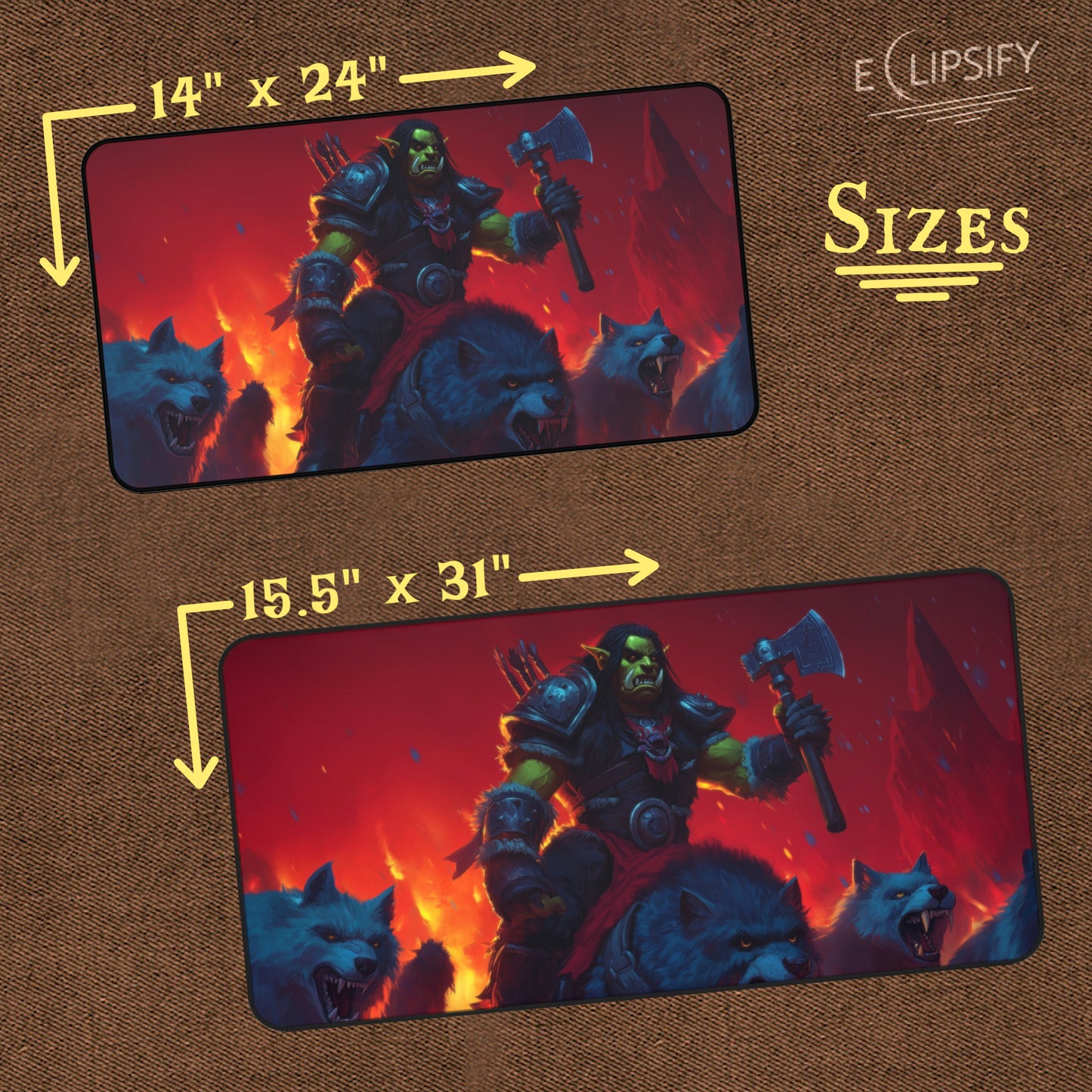 The Hunt: Orc And Wolves TCG Playmat