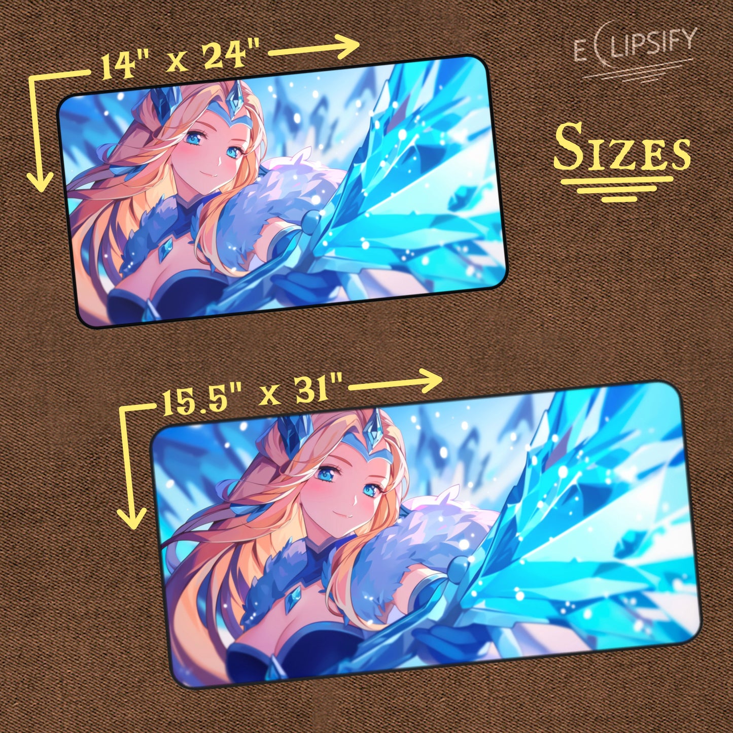 Crystal Princess: Crystal Anime Girl TCG Playmat