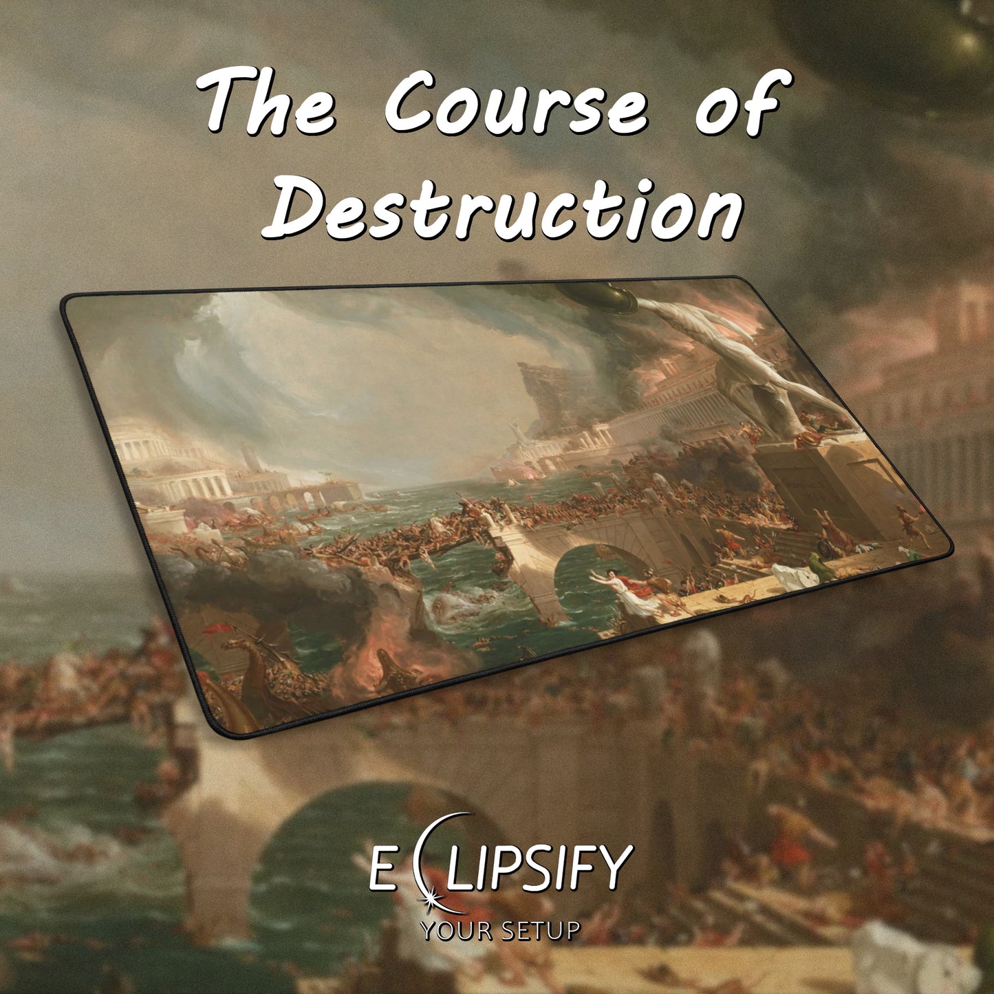 The Course of Empire Destruction: Thomas Cole Mouse Pad