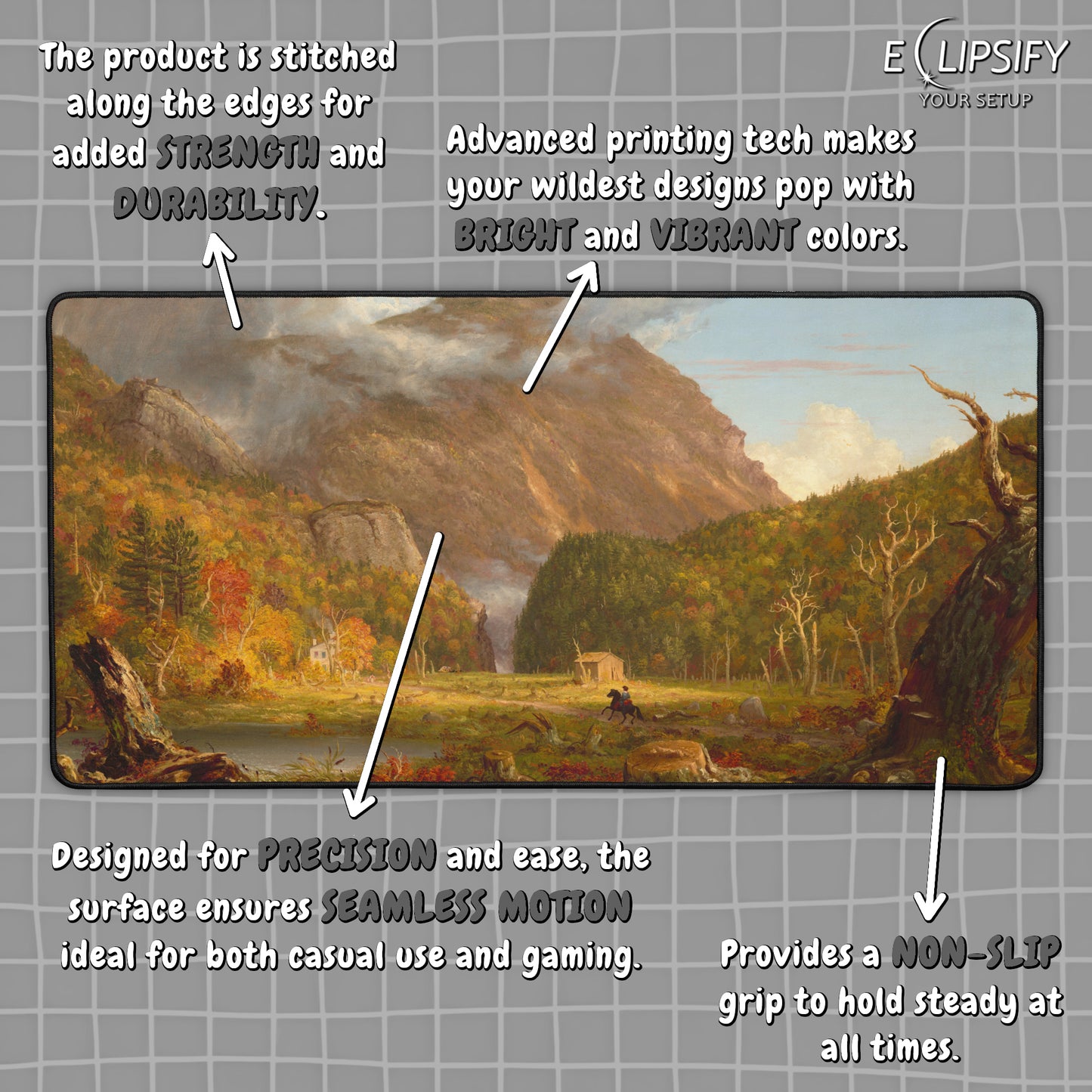 The Notch of the White Mountains: Thomas Cole Mouse Pad