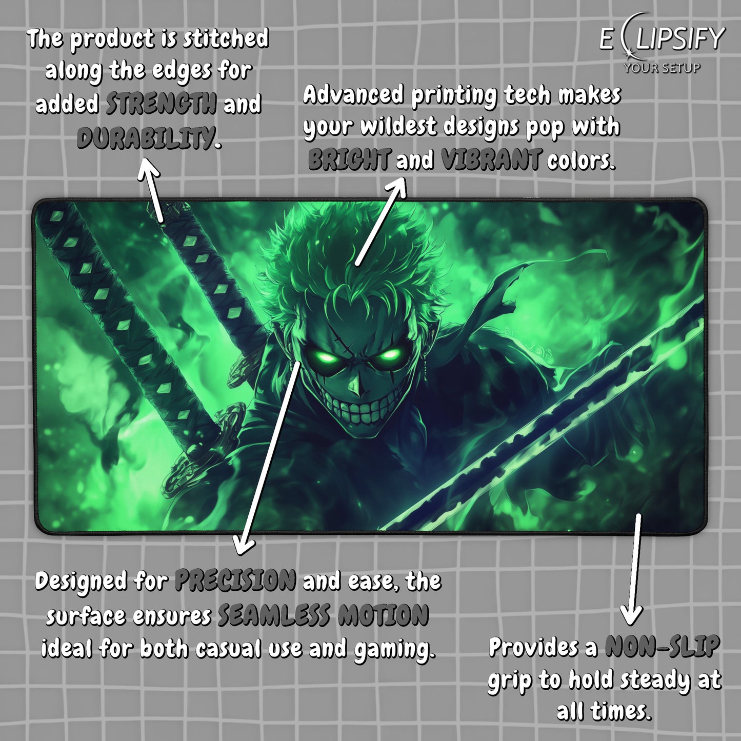 Swordmaster: Pirate Slayer Gaming Mouse Pad