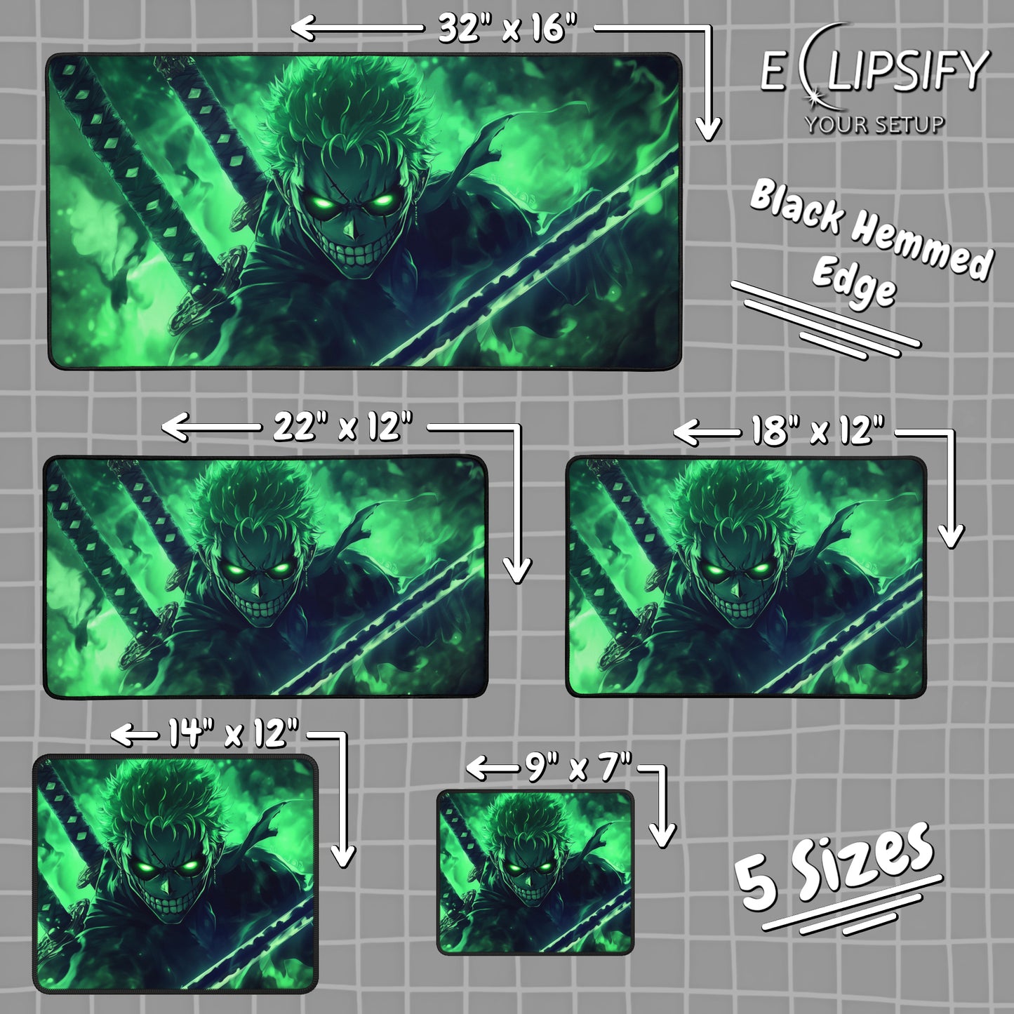 Swordmaster: Pirate Slayer Gaming Mouse Pad