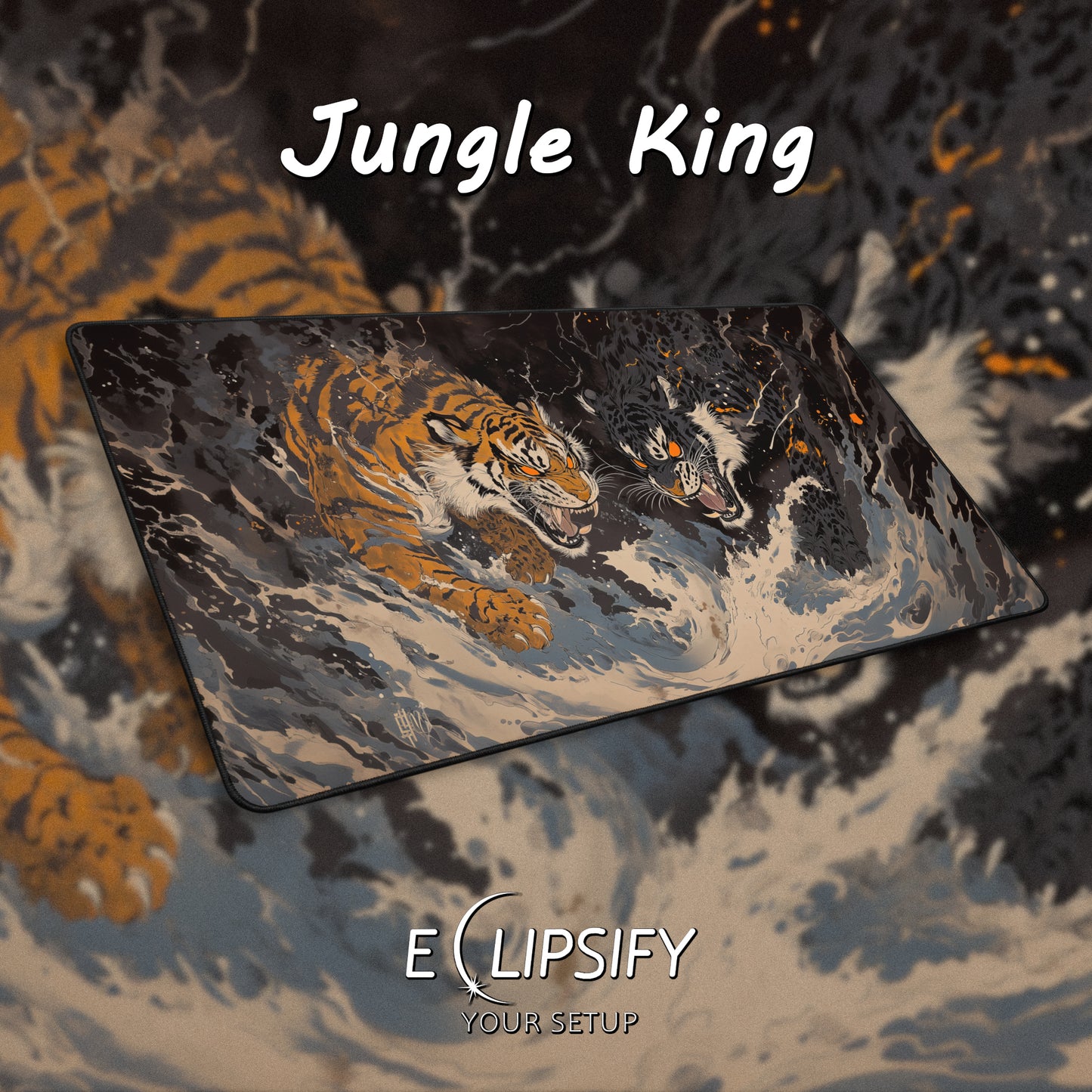 Jungle King: Tigers Gaming Mouse Pad