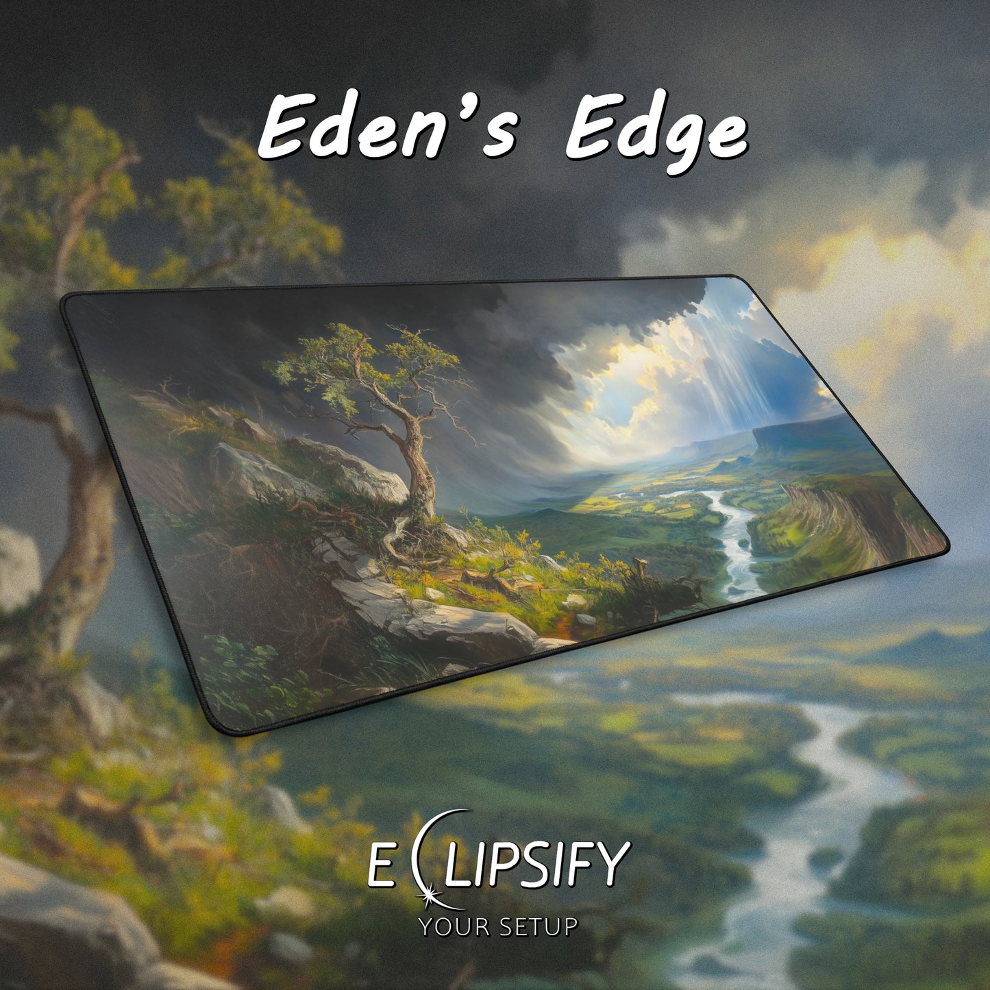 Eden's Edge: Landscape Beauty Gaming Mouse Pad