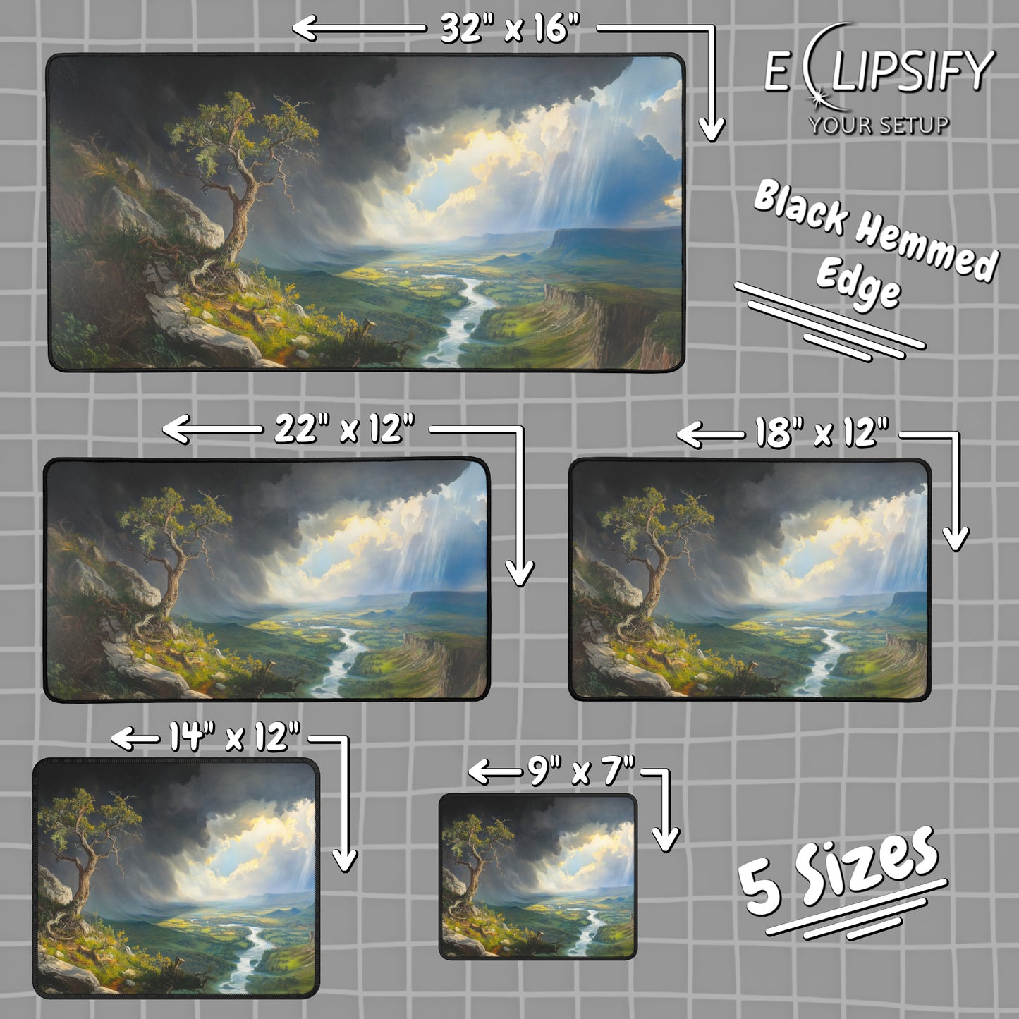 Eden's Edge: Landscape Beauty Gaming Mouse Pad