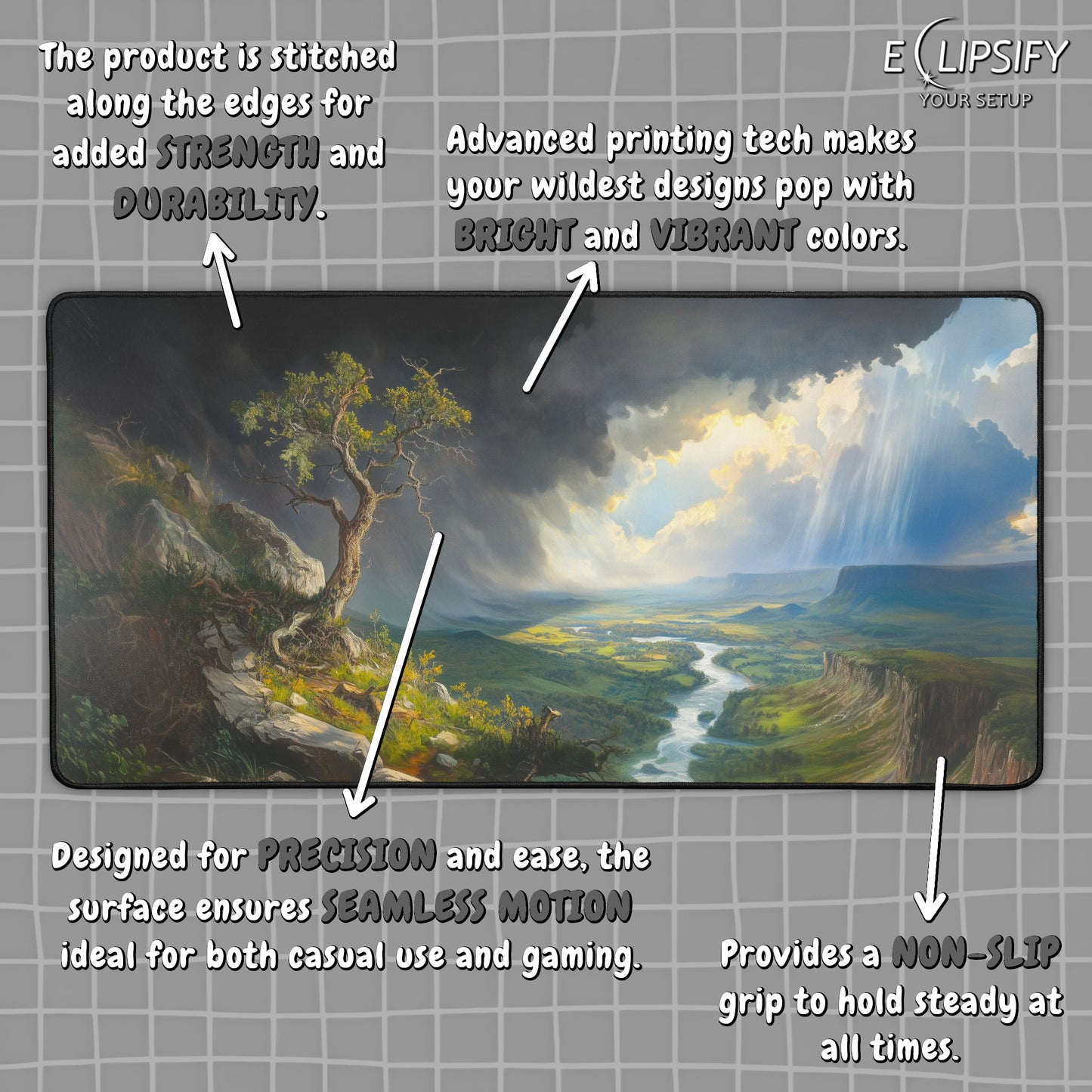 Eden's Edge: Landscape Beauty Gaming Mouse Pad