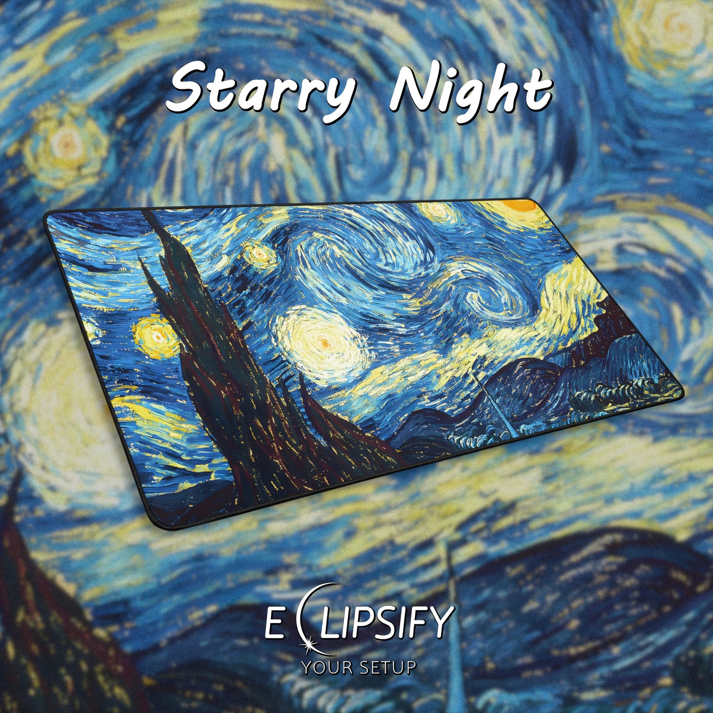 Starry Night: Vincent Van Gogh Mouse Pad