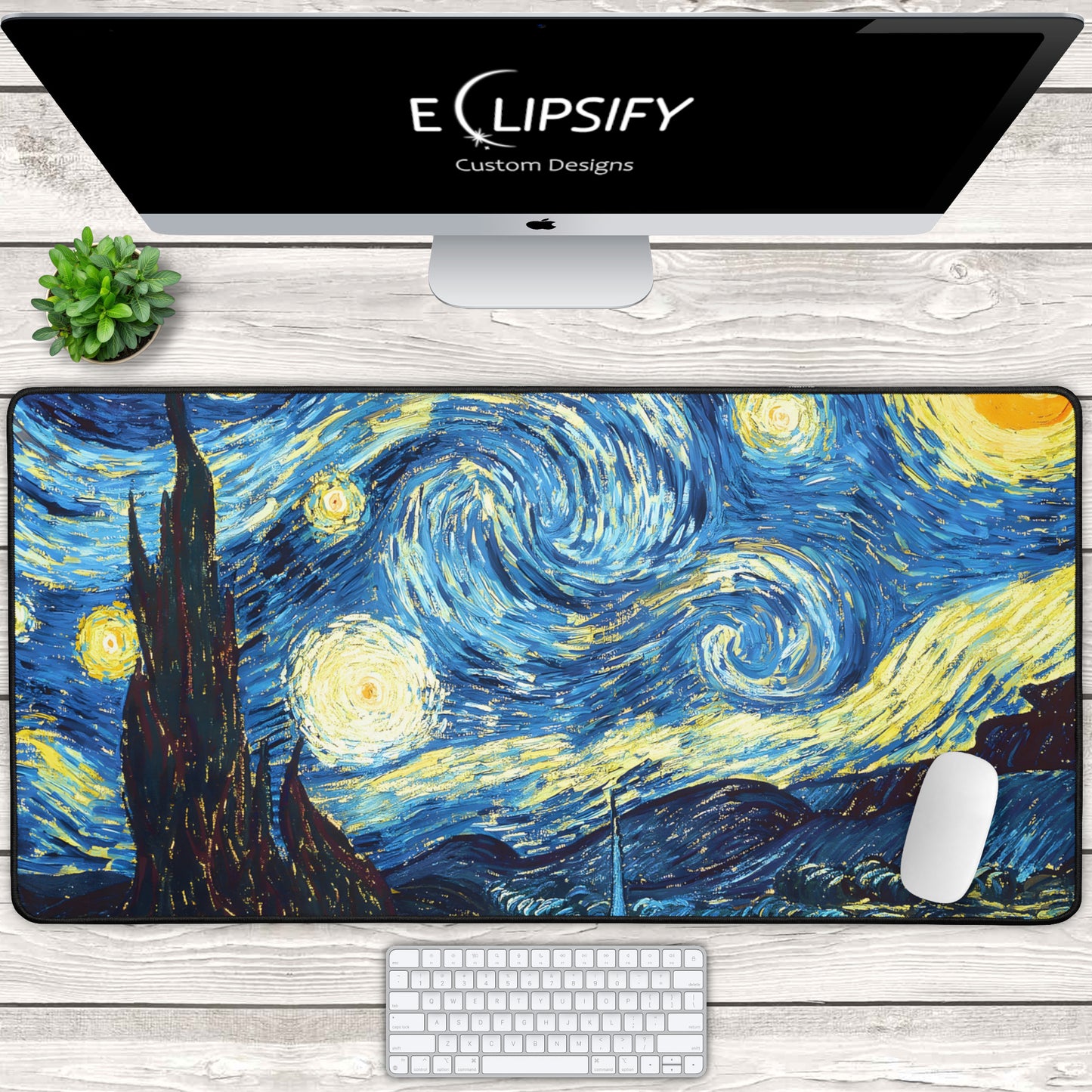 Starry Night: Vincent Van Gogh Mouse Pad