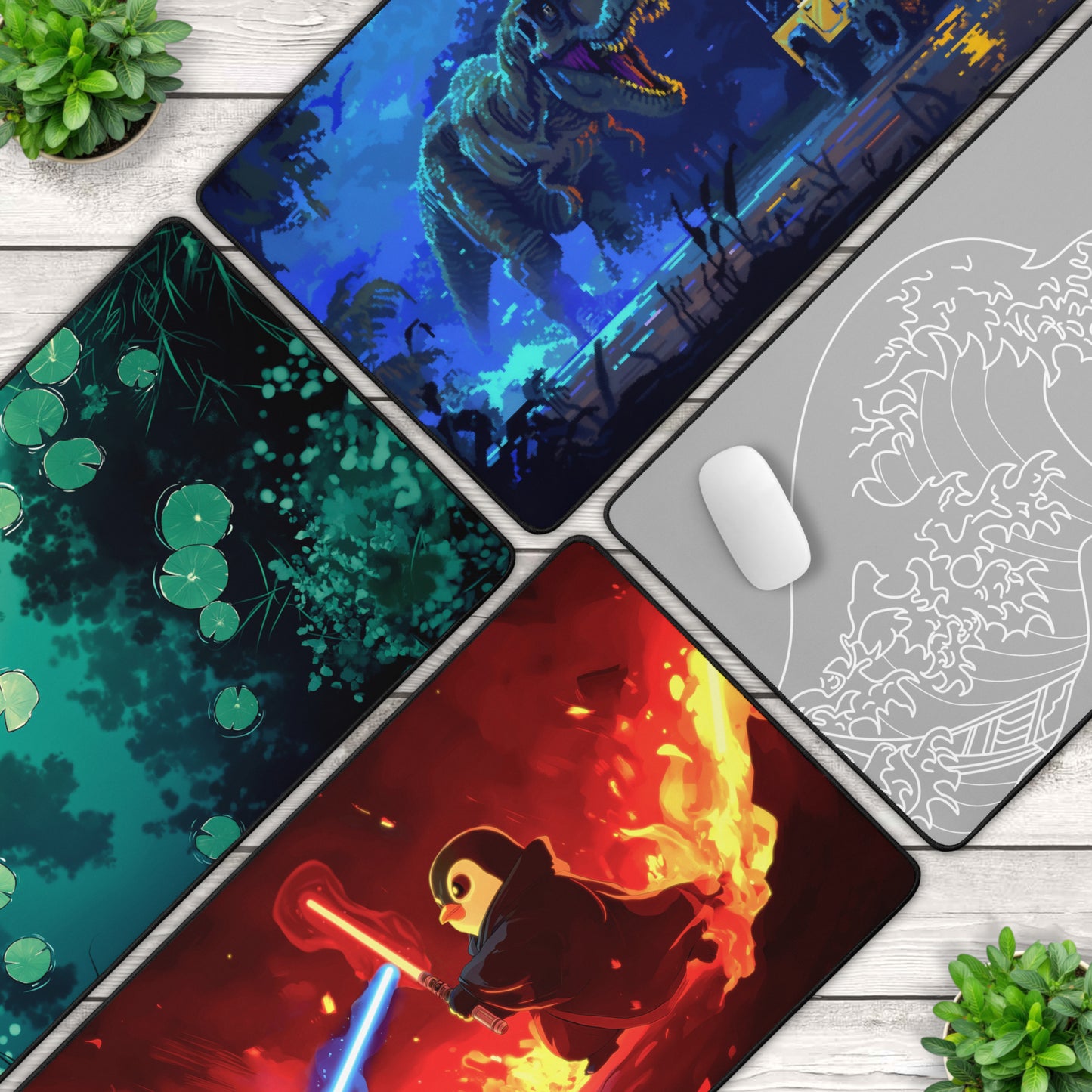 Irises: Vincent Van Gogh Mouse Pad