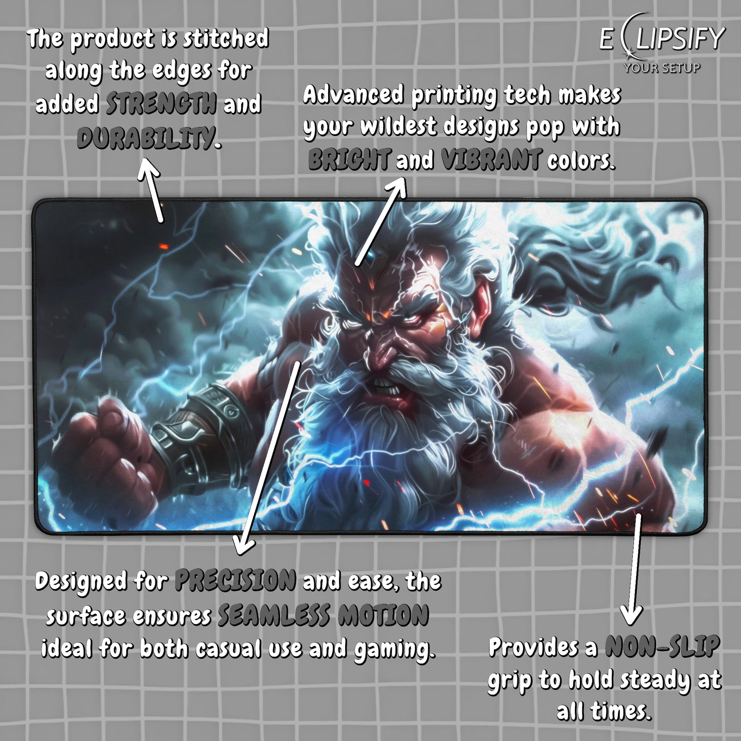 Thunder: Zeus Gaming Mouse Pad