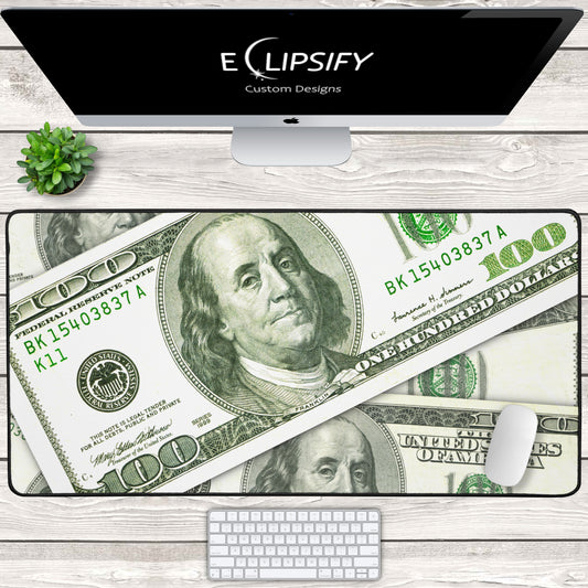A Hundred Dollars: $100 Money Gaming Mouse Pad