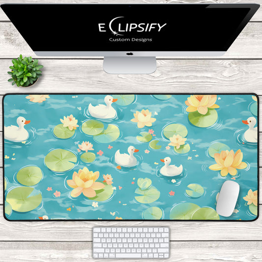Duck Haven: Cute Ducks In Pond Mouse Pad