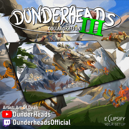 DunderHeads "The Last Manhunt" Content Creator Collaboration Gaming Mouse Pad