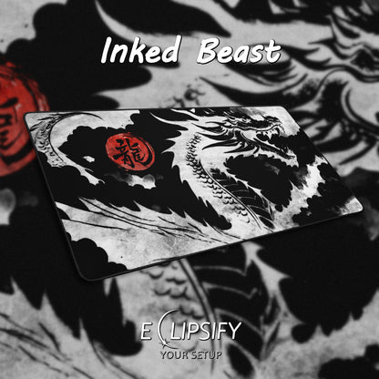 Inked Beast: Dragon Gaming Mouse Pad