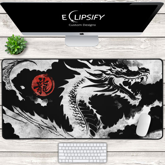 Inked Beast: Dragon Gaming Mouse Pad