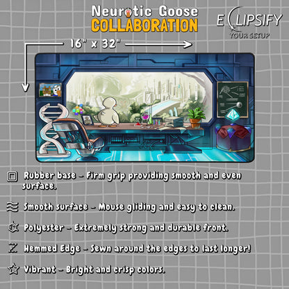 Neurotic Goose "The Goose Pad" Content Creator Collaboration Gaming Mouse Pad