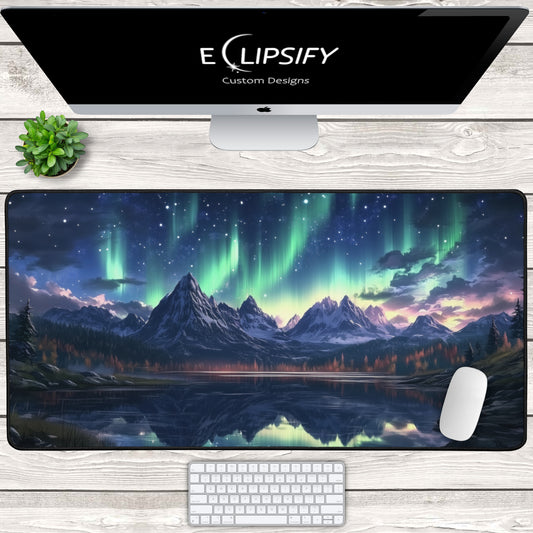 Auora: Northern Light Landscape Mouse Pad