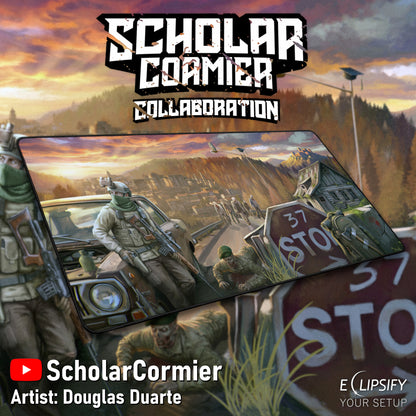 Scholar Cormier "Lone Wolf" Content Creator Collaboration Gaming Mouse Pad
