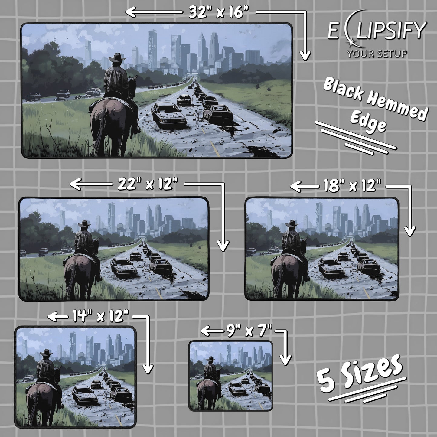Atlanta: Zombie Sheriff Gaming Mouse Pad