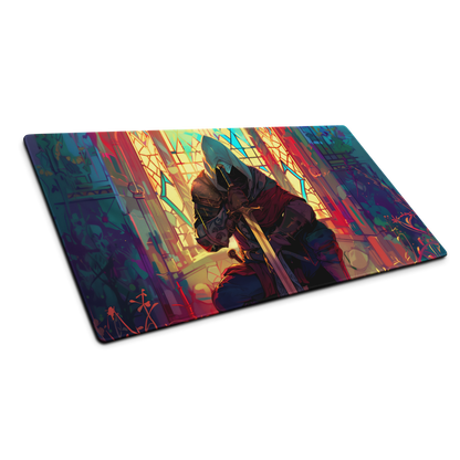 Mosaic Shadow: Assassin Gaming Mouse Pad