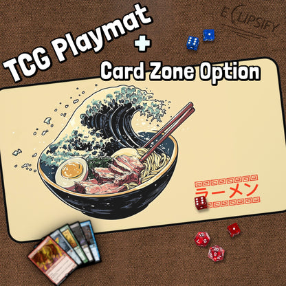 The Great Wave Off Ramen: Japanese Ramen TCG Playmat