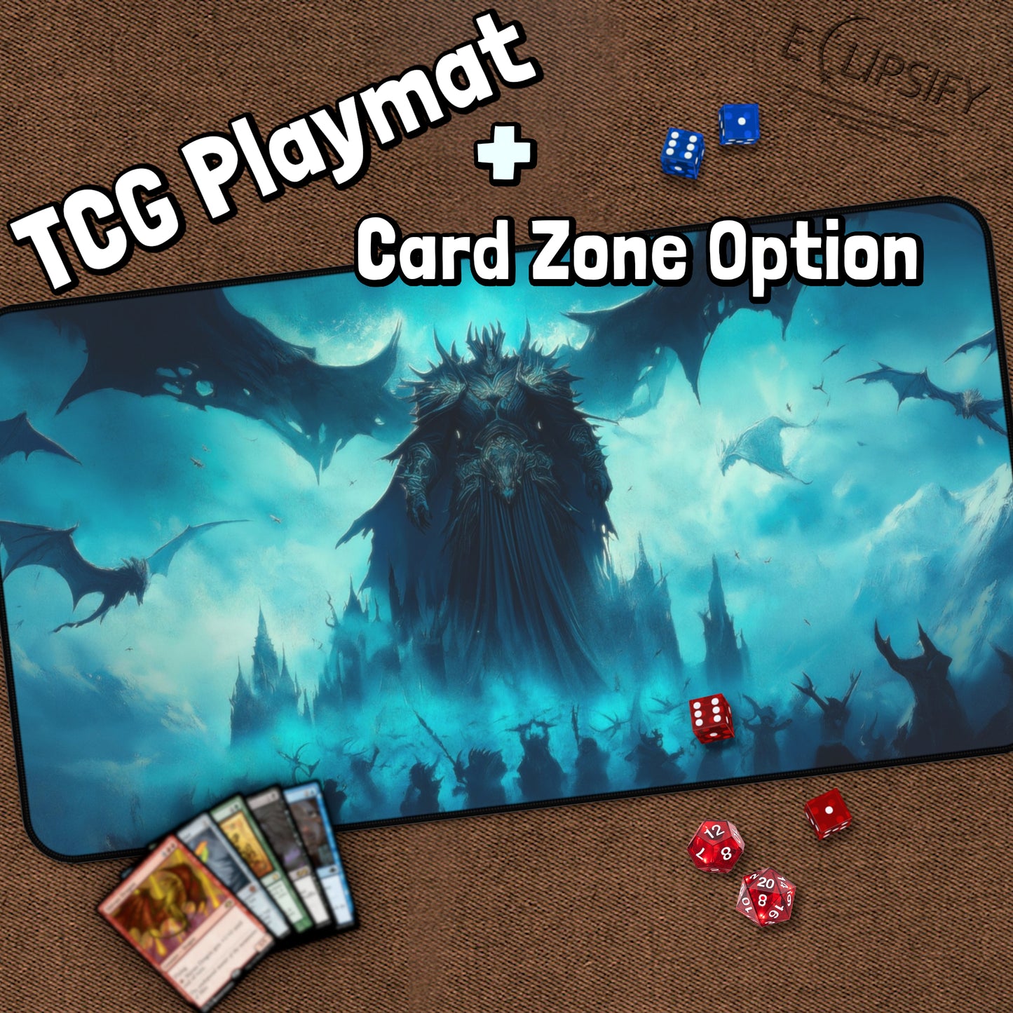 Lord Of The Frozen Realms: Lich King TCG Playmat