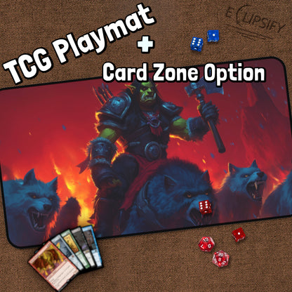 The Hunt: Orc And Wolves TCG Playmat