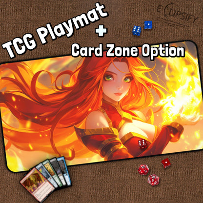 Blaze Maiden: Anime Fire Girl TCG Playmat