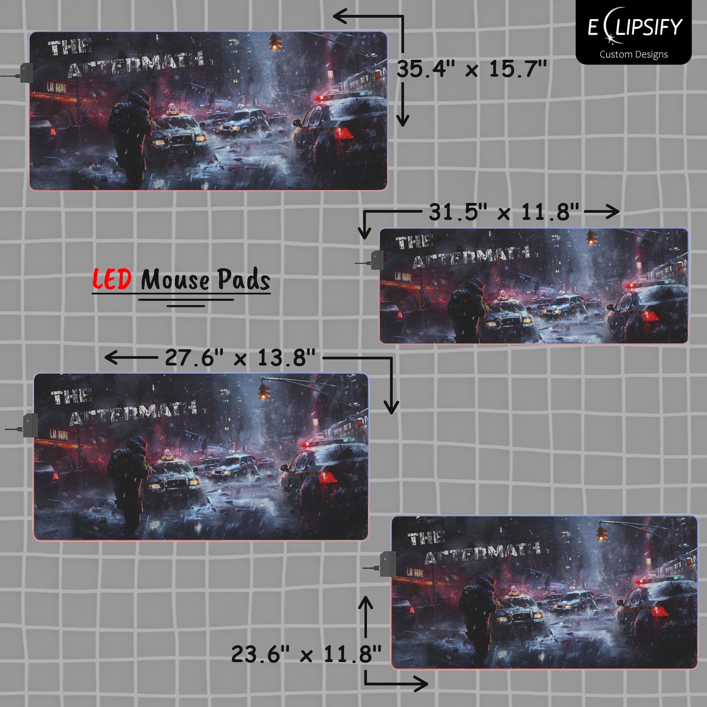 The Aftermath: Post-Apocalyptic City Mouse Pad