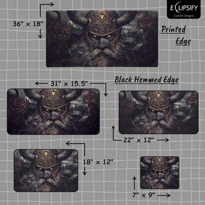 Warrior Of The North: Viking Gaming Mouse Pad