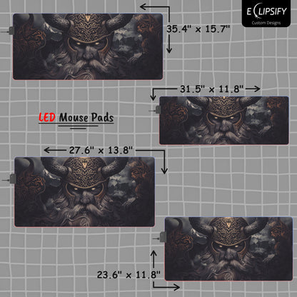 Warrior Of The North: Viking Gaming Mouse Pad