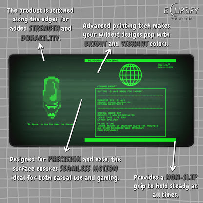 Alien Terminal Sci-Fi Gaming Mouse pad