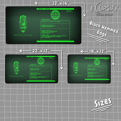 Alien Terminal Sci-Fi Gaming Mouse pad