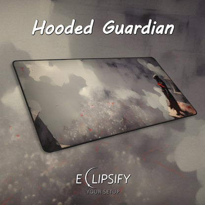 Hooded Guardian: Assassin Grey Gaming Mouse Pad