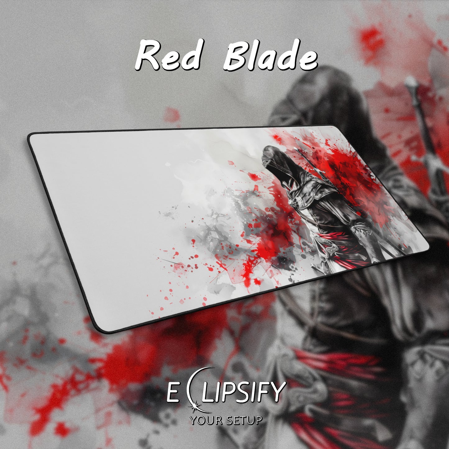 Red Blade: Assassin Gaming Mouse Pad