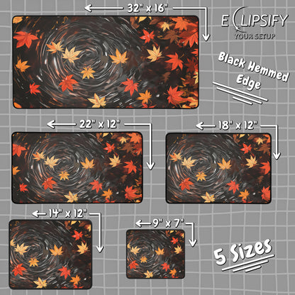Autumn Leaves: Fall Season Gaming Mouse Pad