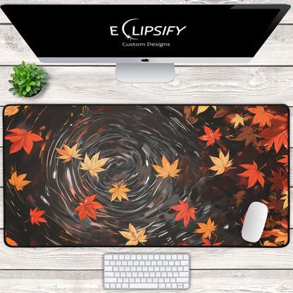 Autumn Leaves: Fall Season Gaming Mouse Pad