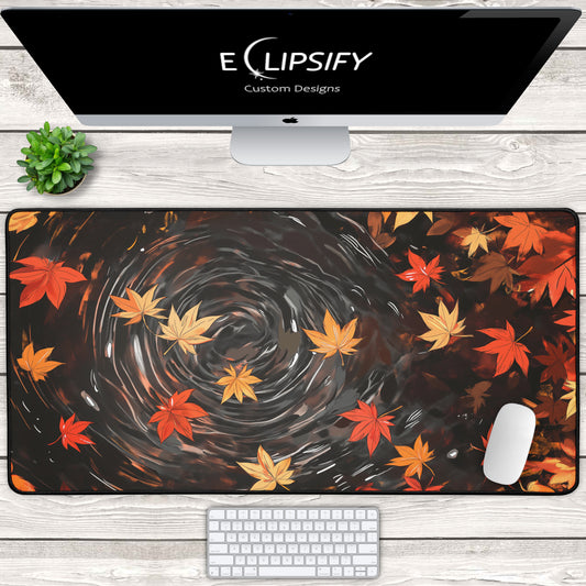 Autumn Leaves: Fall Season Gaming Mouse Pad