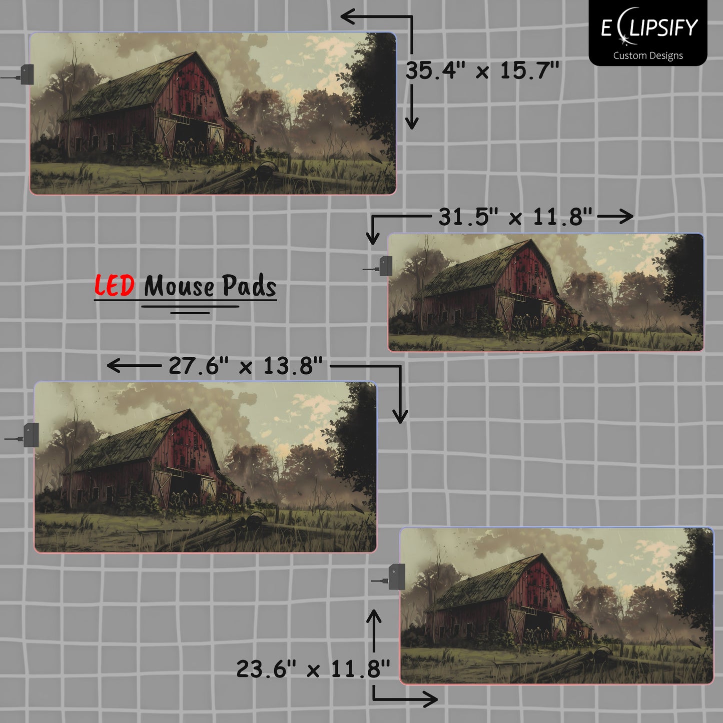 The Barn: Zombie Apocalypse Mouse Pad