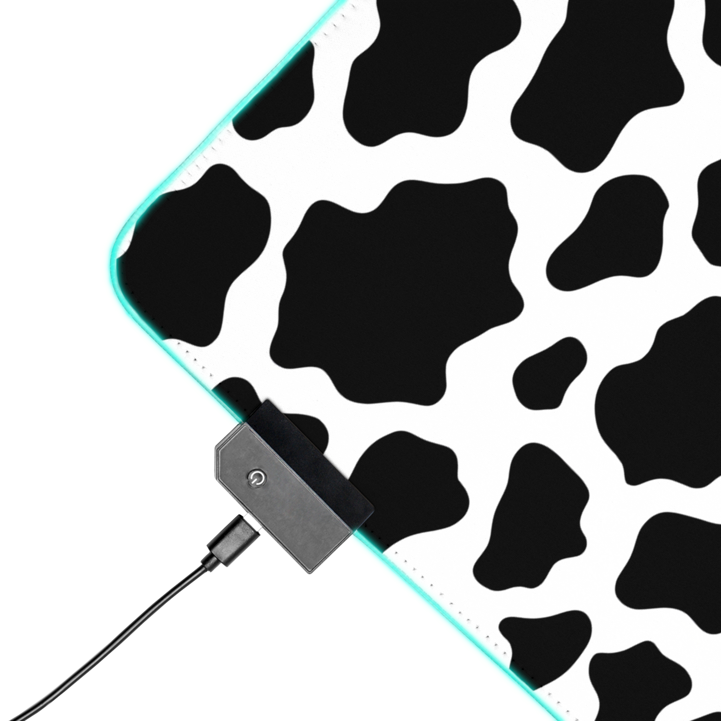 Minimal Moo: Black And White Pattern Minimalist Mouse Pad