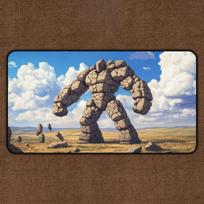 Ancient Earth Golem: Stone Golem TCG Playmat