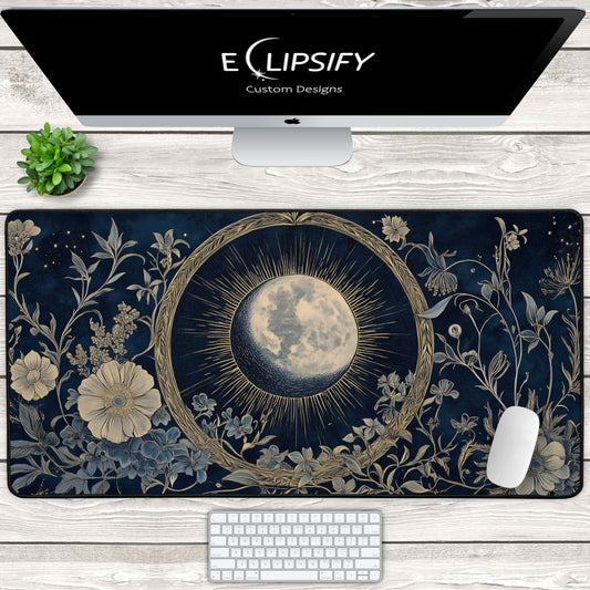 Midnight Moon: Celestial Moon Gaming Mouse Pad