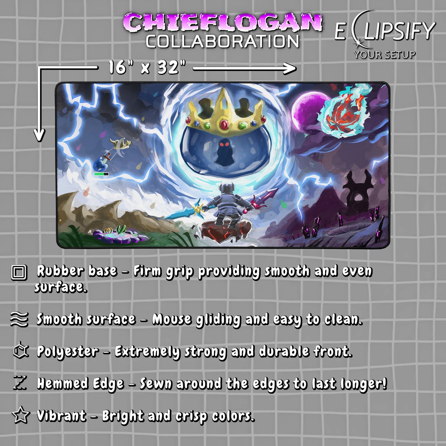 ChiefLogan "Freefall" Content Creator Collaboration Gaming Mouse Pad