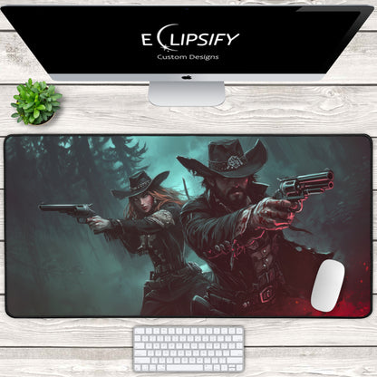 Blood Trail West: Cowboy Hunter Gaming Mouse Pad