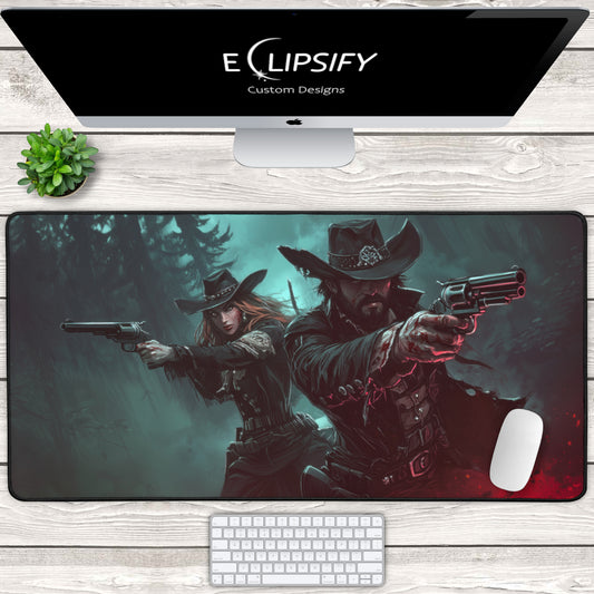 Blood Trail West: Cowboy Hunter Gaming Mouse Pad